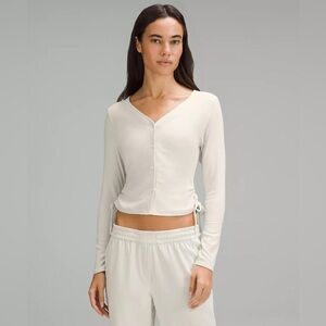 NWT lululemon side cinch ribbed cardigan